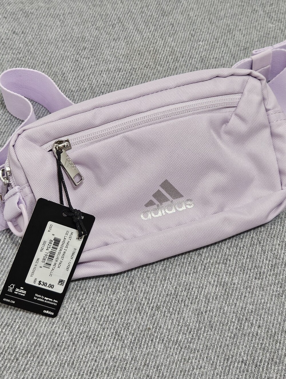 adidas Lilac Crossbody Waist Bag